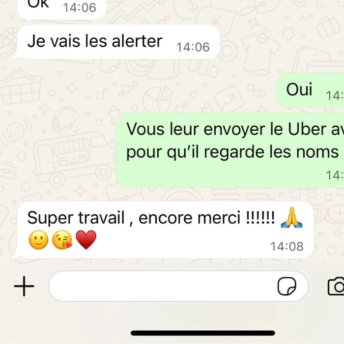 Témoignage client RestoLance : super travail merci